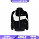 耐克（NIKE）立領(lǐng)拉鏈品牌Logo人造皮草貂絨夾克男款黑色 黑色 XS