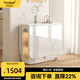 伊莎蓓爾巖板折疊餐桌椅組合簡約現(xiàn)代極簡小戶型餐廳多功能儲物家用飯桌 1.5米折疊餐桌【整裝發(fā)貨】