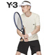 Y-3【清涼季】男士短袖T恤網(wǎng)球t恤上衣53-JN2990 灰白色 2XL (185) 116A