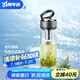 萬象（WANXIANG）單層玻璃杯加厚水杯生日禮物戶外大容量運(yùn)動水杯便攜高顏值簡盒裝 U261R-深灰色 520ml