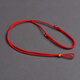 墨馳銅錢(qián)免綁吊墜繩平安扣戒指項鏈繩子手工編織吊墜掛件玉佩掛脖男女 【紅繩】免綁吊墜繩
