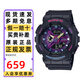 卡西歐（CASIO）手表女BABY-G多功能時尚防水運動學(xué)生考試電子石英女表禮物送女友 BA-110TM-1A/110XTM-1A 黑精靈