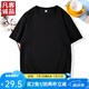 凡客誠(chéng)品時(shí)尚休閑純棉素色T恤衫情侶款半袖 黑色 XL