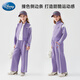迪士尼女童套裝春秋洋氣運動(dòng)服套裝時(shí)髦女孩外套褲子兔子警官 香芋紫160