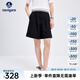 Navigare意大利小帆船女士休閑短褲25夏季新品高腰五分褲顯腿長(zhǎng)通勤褲子女 暗夜黑 L