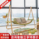 紫葉（ziye）檀花秋千戶外庭院吊籃室內陽臺吊床室外花園家用秋千椅搖籃椅吊椅