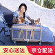 DO DO PET寵物拉桿箱包加大號兩廂可隔離寵物包貓咪外出便攜拉桿包出行貓包 米黃色-防風(fēng)拓展款【快速送達】 建議狗狗40斤內(nèi)，貓咪3-6只