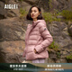 AIGLE艾高WR防潑水羽絨服秋冬款白鵝絨時尚防風外套女士上衣 深瑰木粉 BE591 M (38) (165/88A)