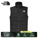 北面（The North Face）羽絨馬甲男550蓬防潑濺鵝絨立領休閑羽絨保暖背心24秋季新款|88R6 4H0/宇宙黑 2XL