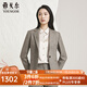 雅戈?duì)柼孜魃弦屡舷盗信鞣@年輕簡(jiǎn)潔大氣商場(chǎng)同款 咖色千鳥格 L 160/84A