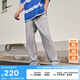 耐克（NIKE）官方男子針織長(zhǎng)褲秋季運(yùn)動(dòng)褲純棉直筒休閑輕便柔軟FQ4333 063調(diào)色暗灰/白 L