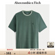 ABERCROMBIE & FITCH【重磅圓領(lǐng)】男裝25夏季新款經(jīng)典小麋鹿美式短袖T恤KI124-5181 深綠色 S (175/92A)