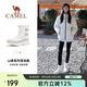 駱駝（CAMEL）2024冬季新品戶外雪地靴子女款加絨保暖防寒鞋高幫登山鞋 3905