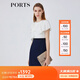 PORTS寶姿女裝春夏新品時尚Two-in-one疊片裝飾連衣裙LM8D198KWB008 丈青 M (6)