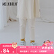 Milkbarn兒童打底褲寶寶長(zhǎng)褲女童春秋褲子女寶寶休閑褲子 杏仁（長(zhǎng)款） 110 cm