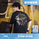 BOY LONDON【璀璨烈陽】夏季男女同款T恤燙金印花休閑寬松潮牌短袖 黑色 XL