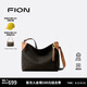 菲安妮（FION）2025新款老花托特包大容量女包通勤復(fù)古單肩斜挎包七夕情人節(jié)禮物