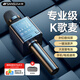 山水（SANSUI）F22 麥克風(fēng)話(huà)筒音響一體手機無(wú)線(xiàn)藍牙K歌錄音聲卡直播 兒童戶(hù)外家庭用ktv男女唱歌神器 槍黑色