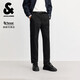 杰克·瓊斯（JACK&JONES） 男裝休閑褲衛褲褲子長(cháng)褲刺繡百搭舒適高級商務(wù)腰頭男款225314042