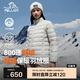 伯希和（Pelliot）戶外輕薄羽絨服男女冬800蓬鵝絨保暖外套沖鋒衣內(nèi)膽12340822米S