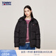 TOMMY JEANS【面包90絨】女裝美式潮流保暖可拆卸連帽羽絨服外套18610 黑色BDS S （推薦：100-115斤）
