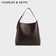 CHARLES&KEITH大容量子母單肩包托特包女包生日禮物CK2-40270966-1