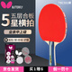 BUTTERFLY蝴蝶乒乓球拍5星五星單拍橫拍直板直拍蝴蝶王兵兵拍業(yè)余中級京倉 5星501橫拍