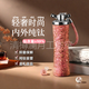 純鈦保溫杯高顏值保溫杯女生精致泡茶杯輕奢時(shí)尚便攜生日禮物禮品 櫻花粉【贈(zèng)送純鈦吸管】