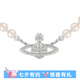 VVIENNE WESTLOCK珍珠項(xiàng)鏈女土星吊墜七夕送女友送禮物 土星珍珠項(xiàng)鏈-銀色