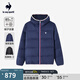 樂卡克（Le coq sportif）【三色】法國公雞秋冬短款羽絨服 海軍藍色 L