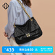CASSILE卡思樂女包托特包女大容量菱格軟皮輕奢鏈條單肩斜挎包生日禮物