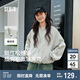 森馬外套女短款寬松純色夾克2025春秋復(fù)古休閑棒球領(lǐng)109125108005