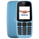 諾基亞（NOKIA）/諾基亞 105 新款學(xué)生手機(jī)工廠車間保密備用無攝像頭老年機(jī) 藍(lán)色___(移動版) 移動版_套餐一_主機(jī)+1個(gè)電池+充電器_32MB_