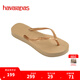 havaianas哈唯納SlimFlatform厚底人字拖女夏外穿增高夾腳涼拖鞋 0570-金色 37 37/38巴西碼