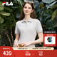 FILA 斐樂(lè)女士連衣裙2025年夏季美式復(fù)古純色經(jīng)典顯瘦POLO領(lǐng)裙子 中色花灰-MG M 165/84A/M