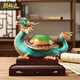 福格達(dá)（FUGEDA）龍龜擺件鎮(zhèn)宅工藝品客廳玄關(guān)辦公室裝飾送長(zhǎng)輩喬遷公司開業(yè)禮物 龍龜【高檔禮盒-免費(fèi)定制】
