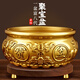 友顏堂聚寶盆純黃銅八方來(lái)財(cái)風(fēng)水招財(cái)擺件鎮(zhèn)宅辦公室店鋪開業(yè)客廳大號(hào) 師傅推薦【純黃銅約23cm】配高檔黑胡桃木底座