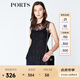 PORTS寶姿 新品商場同款夏新款女裝無袖吊帶內(nèi)襯假兩件上衣 黑色 M (6)