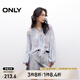 ONLY2025夏季新款法式優(yōu)雅荷葉邊輕薄質(zhì)感長袖雪紡衫女|125251002 H3H瑞秋印花藍 M