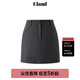 ELAND衣戀半身裙女學(xué)院a字內(nèi)側(cè)扣袢口袋含內(nèi)襯微彈短裙25夏季新款 深灰色(17)D/Grey S