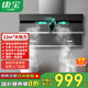 康寶（Canbo）抽油煙機側吸式 家用 排煙機 廚房吸煙機 智能揮手感應 大吸力 負離子凈味 密封電機降噪 智能干洗 CXW-318-BE229【20立方大吸力】