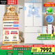 松下（Panasonic）【國家補貼20%】大白冰箱法式多門(mén)464升家用超薄零嵌入式變頻雙系統風(fēng)冷無(wú)霜一級能效NR-EW46TGB-W