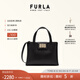 芙拉（FURLA）【七夕禮物】1927牛皮中號女士上班族休閑通勤大容量手提包托特包 黑色