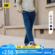 CAT卡特牛仔褲男士戶外休閑車線設(shè)計(jì)柔軟工裝褲水洗牛仔長褲輕戶外 靛藍(lán) 32