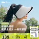 蕉下（beneunder）遮陽(yáng)帽女防曬帽子太陽(yáng)帽黑膠空頂帽防紫外線夏季蛋卷收納便攜灰