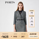 PORTS寶姿春夏新品女裝長(zhǎng)袖中長(zhǎng)連衣裙LM8D030MFF062【下架】 黑色混色 XL (10)