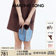 Amazing Song乙頌女包【七夕禮物】果籃包單肩斜挎包女時尚設計感小眾菜籃子包 牛仔藍