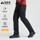 拓路者六扇門(mén)考杜拉休閑直筒褲男戶(hù)外軟殼褲子防潑水防風(fēng)寬松運動(dòng)長(cháng)褲 黑色 考杜拉秋冬款 XL