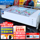 穗凌冰柜（SUILING）移動(dòng)擺攤冰箱展示柜冰柜商用臥式冷藏冷凍柜三輪車擺地?cái)偱_(tái)式小型燒烤柜保鮮柜 WG4-195DS【2米 冷藏冷凍帶燈管】
