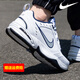 耐克（NIKE）男鞋鞋子輕便減震老爹鞋復古運動(dòng)鞋休閑鞋透氣跑步鞋 102白/銀LOGO/Air氣墊 建議大半碼 41